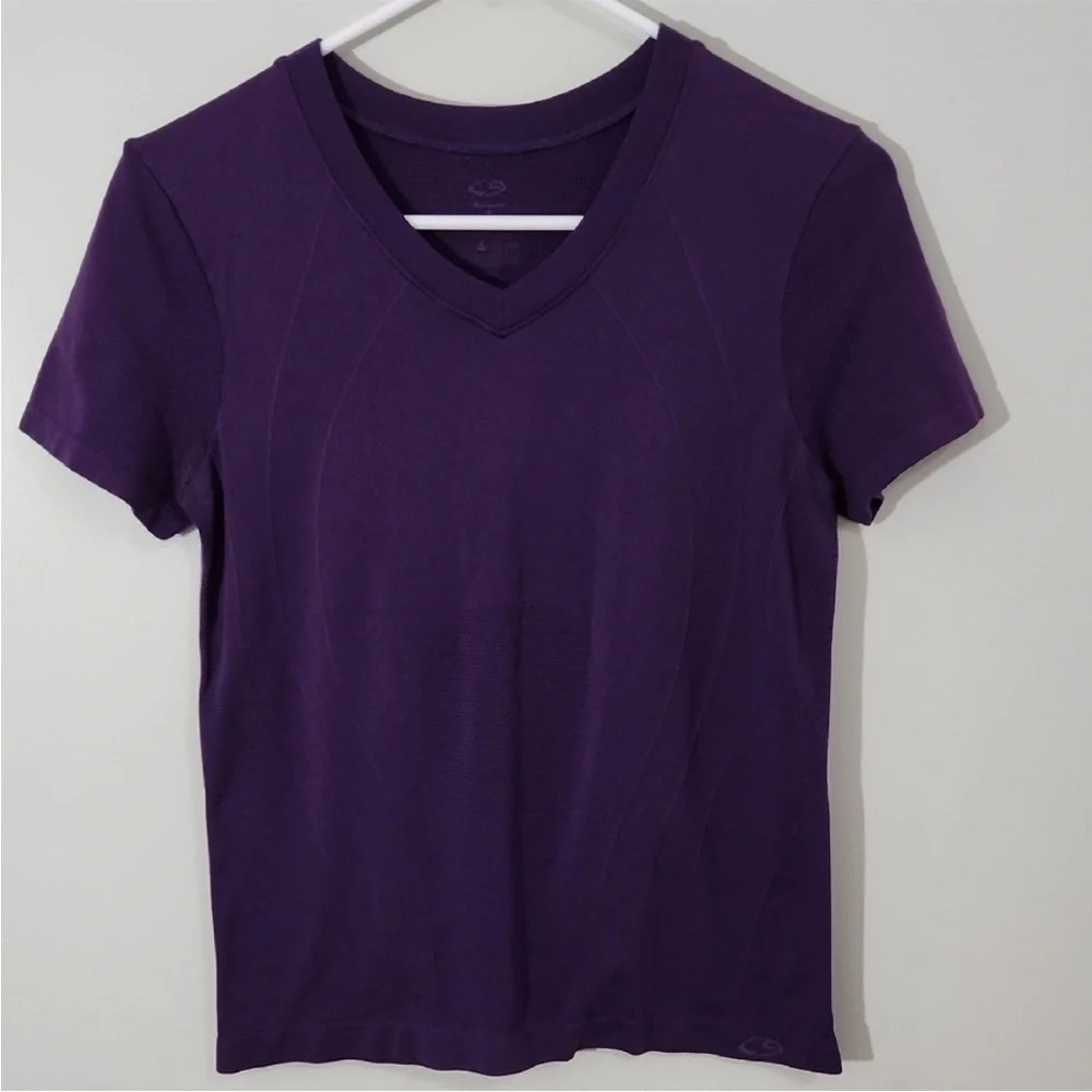 Champion C9 Purple Compression V-Neck Top, Small - Picture 8 of 8
